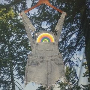 🌈 UNIF rainbow overalls! 🌈